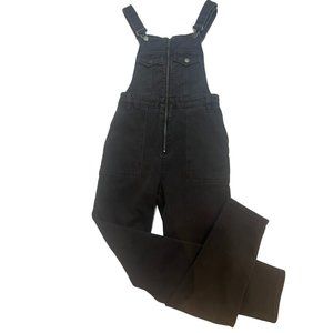& Other Stories Women Overalls Dungarees Zip Closure Pockets Black Size 2